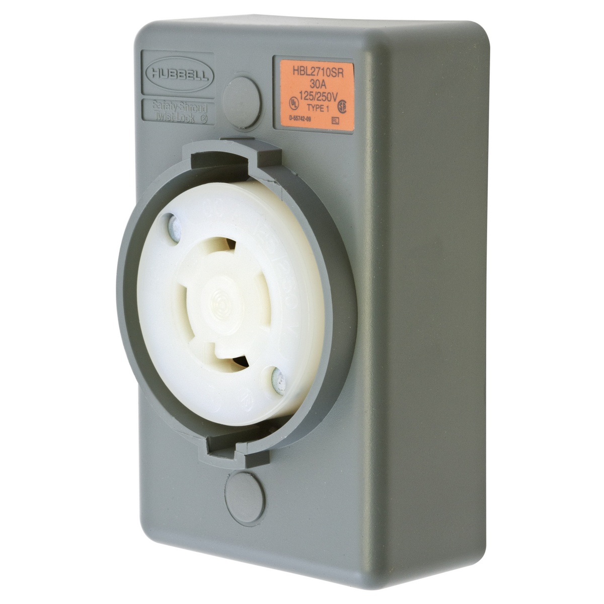 Hubbell Wiring Device-Kellems HBL2710SR Locking Receptacles