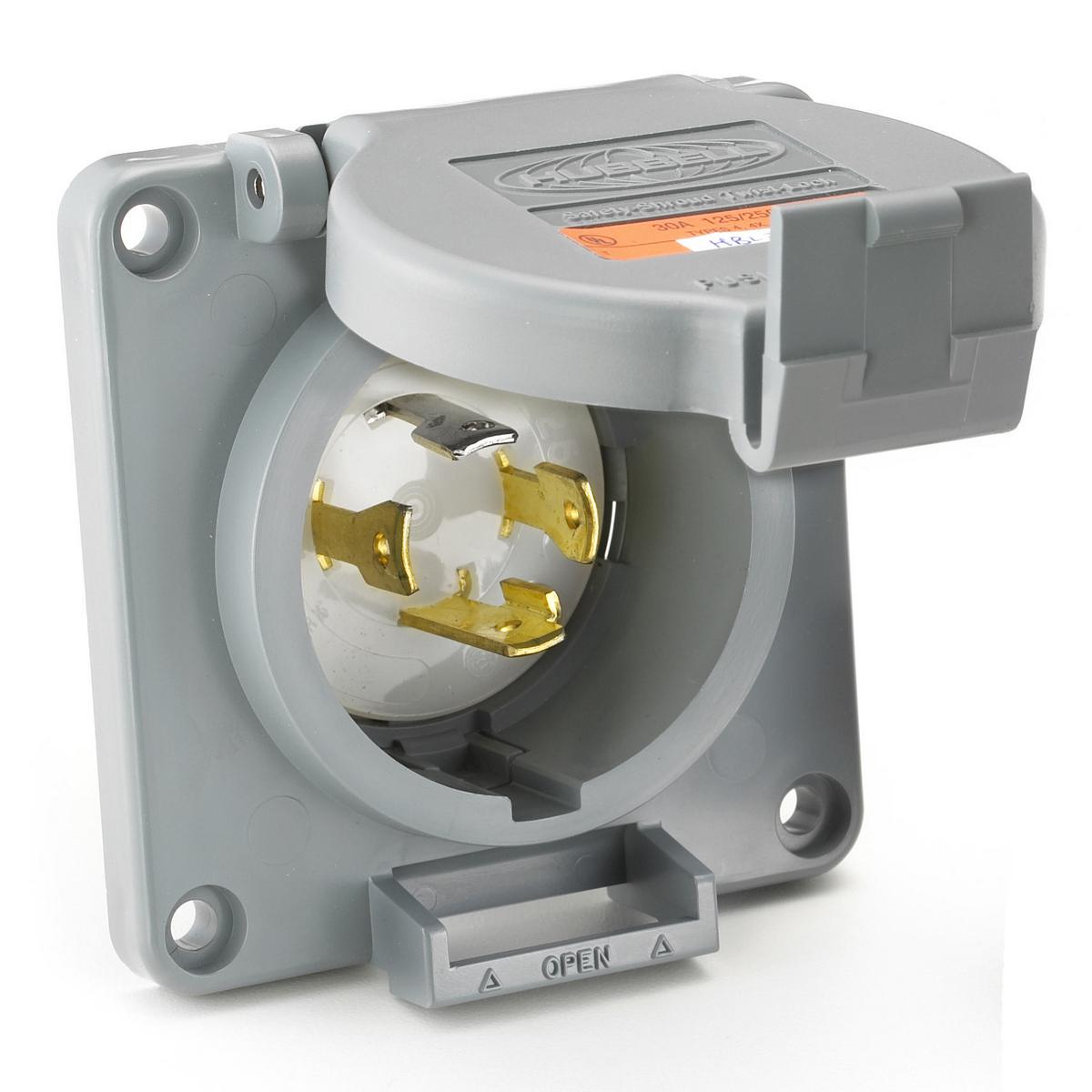 Hubbell Wiring Device-Kellems HBL2725SWR Locking Flanged Inlets & Outlets