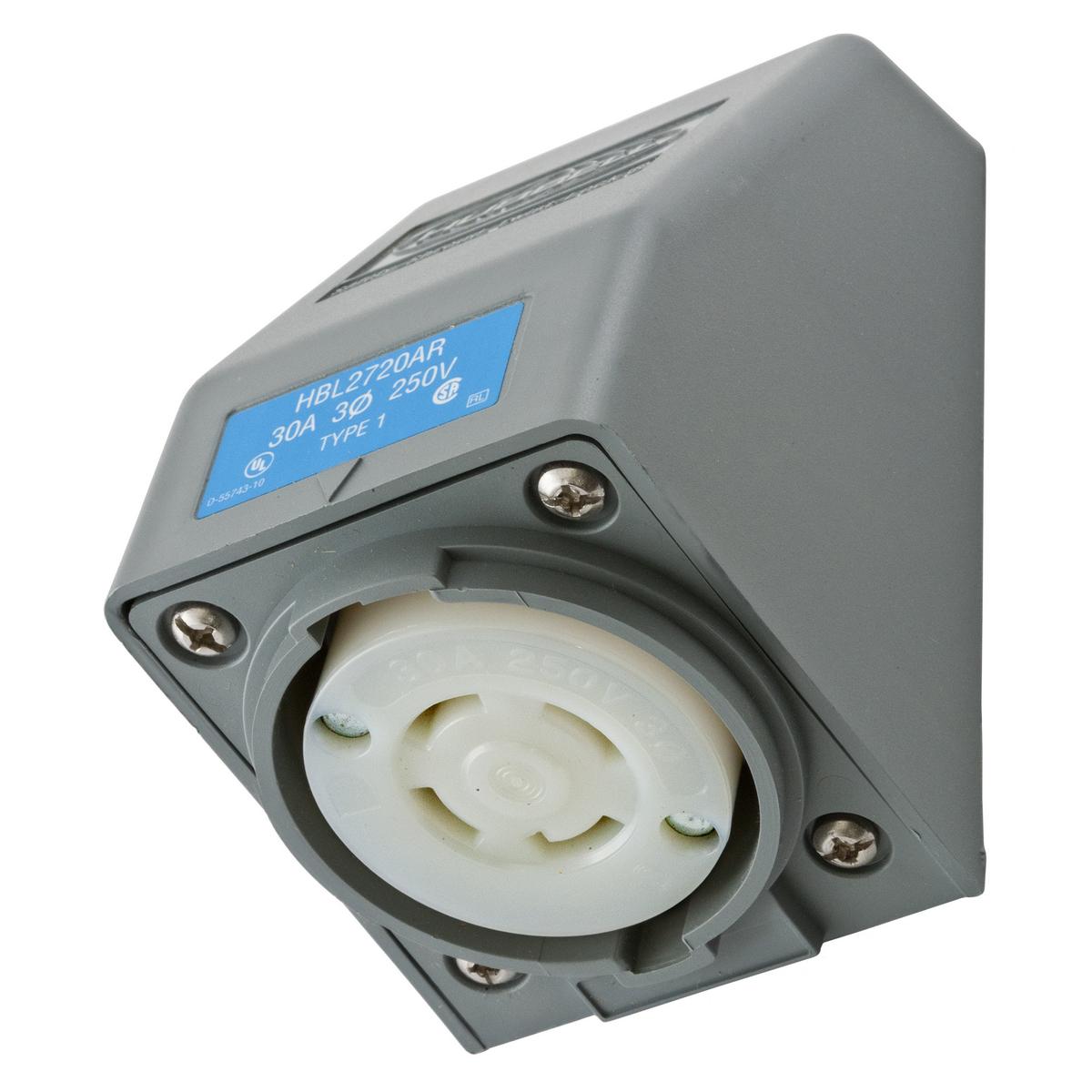 Hubbell Wiring Device-Kellems HBL2720AR Locking Receptacles
