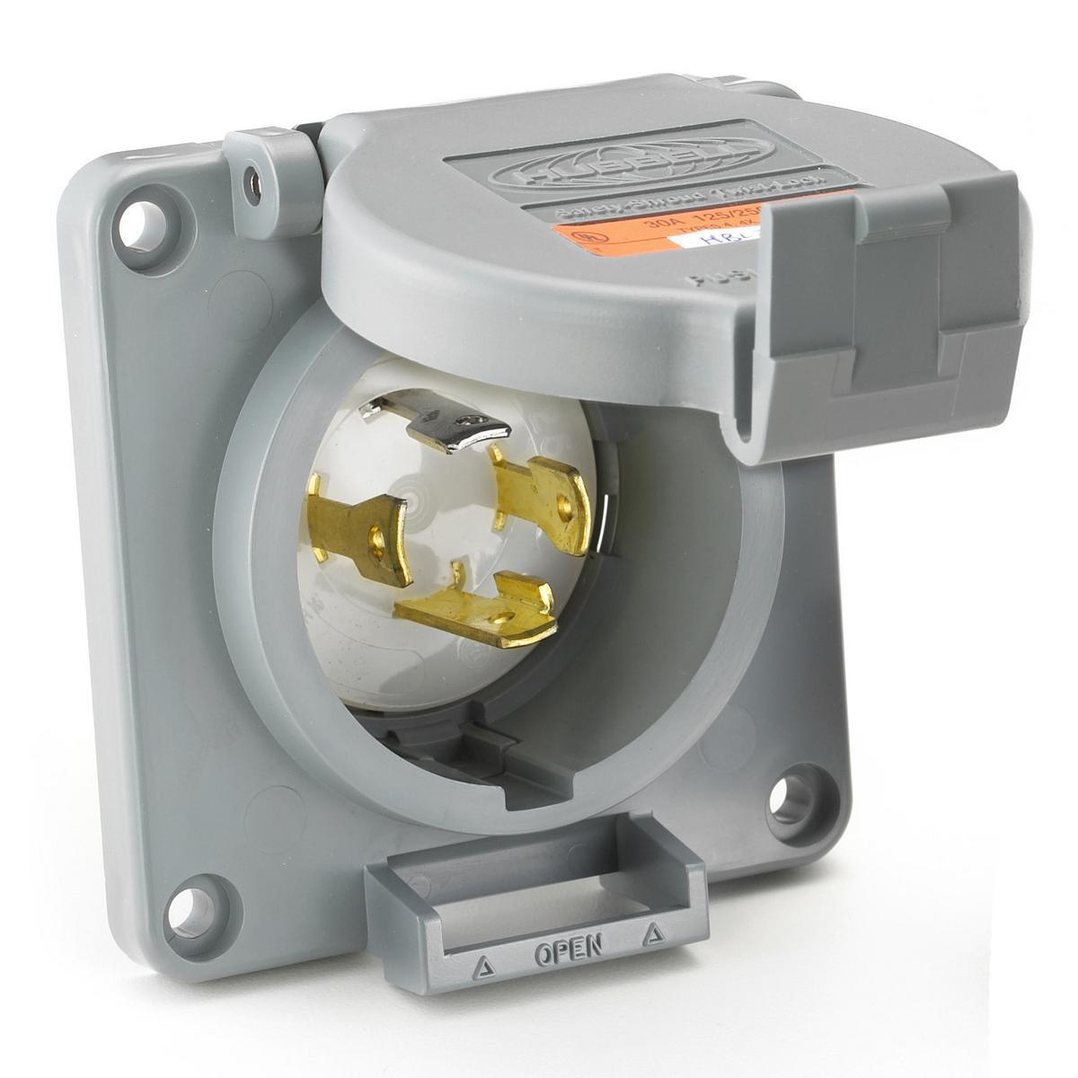 Hubbell Wiring Device-Kellems HBL2625SWR Locking Flanged Inlets & Outlets