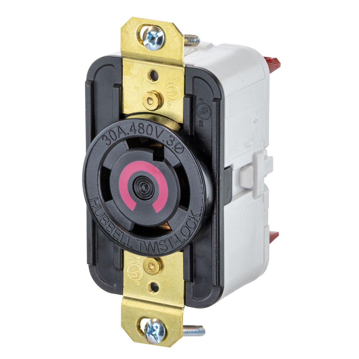 Hubbell Wiring Device-Kellems HBL2730ST Locking Receptacles