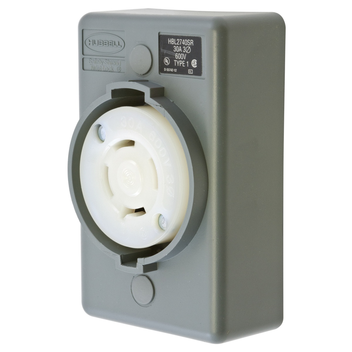 Hubbell Wiring Device-Kellems HBL2740SR Locking Receptacles