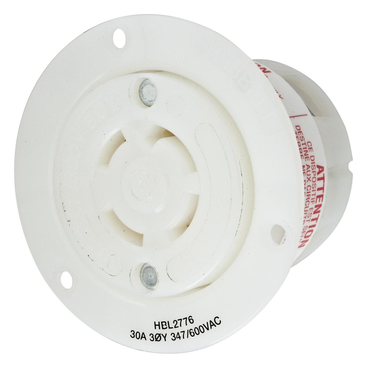 Hubbell Wiring Device-Kellems HBL2776 Locking Flanged Inlets & Outlets