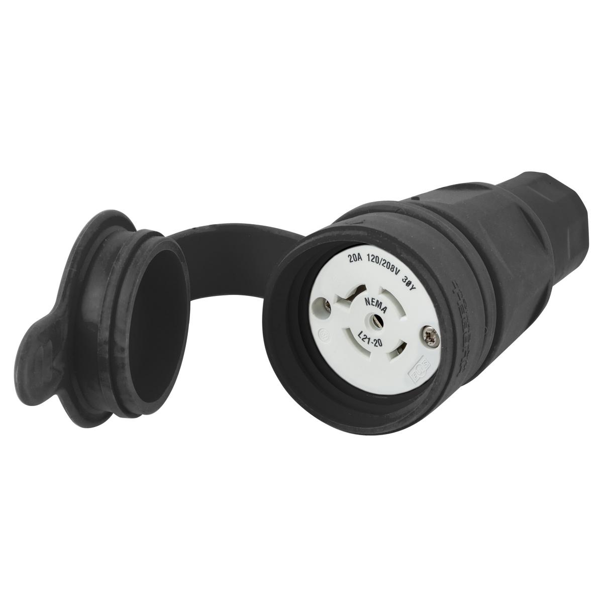 Hubbell Wiring Device-Kellems HBL27W81BK Locking Connectors