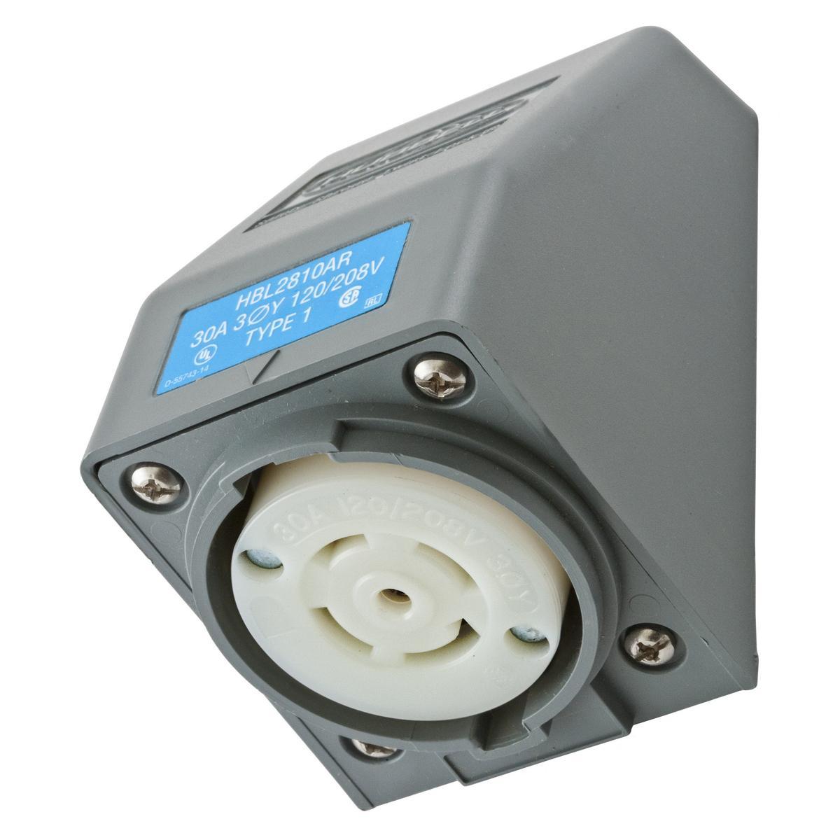 Hubbell Wiring Device-Kellems HBL2810AR Locking Receptacles