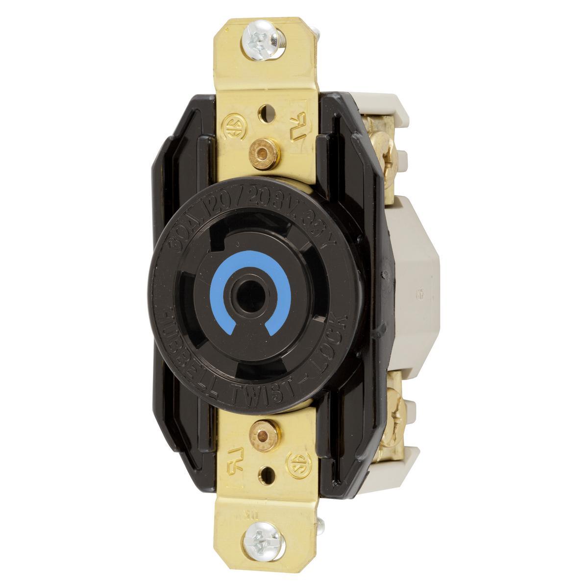 Hubbell Wiring Device-Kellems HBL2810RT Locking Receptacles