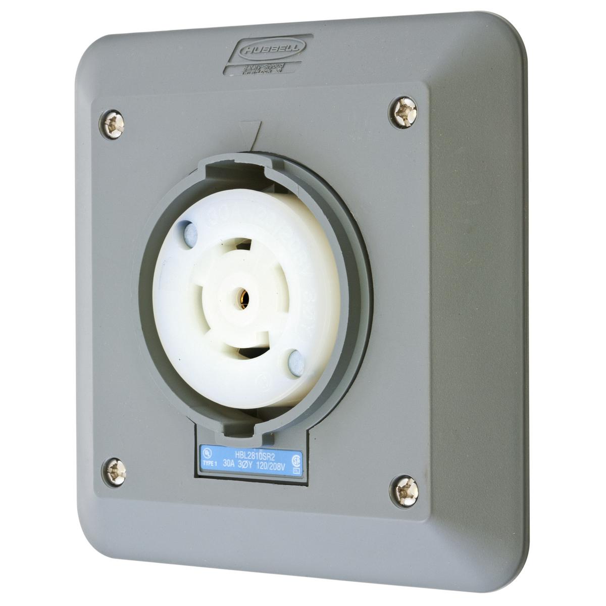 Hubbell Wiring Device-Kellems HBL2810SR2 Locking Receptacles