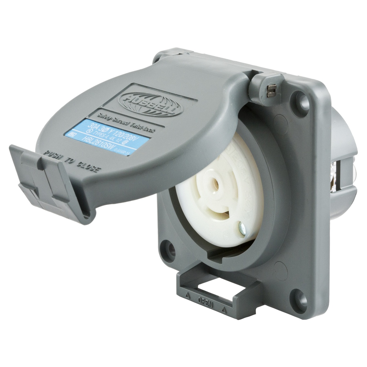 Hubbell Wiring Device-Kellems HBL2810SW Locking Receptacles