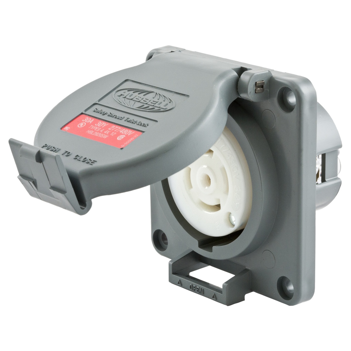Hubbell Wiring Device-Kellems HBL2820SW Locking Receptacles