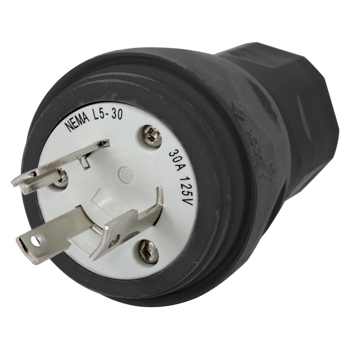 Hubbell Wiring Device-Kellems HBL28W47BK Locking Plugs