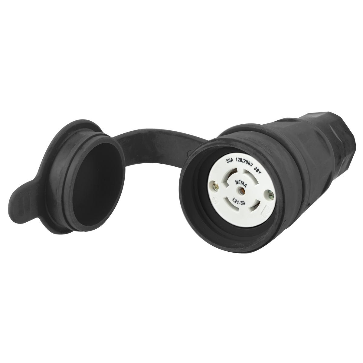 Hubbell Wiring Device-Kellems HBL29W81BK Locking Connectors