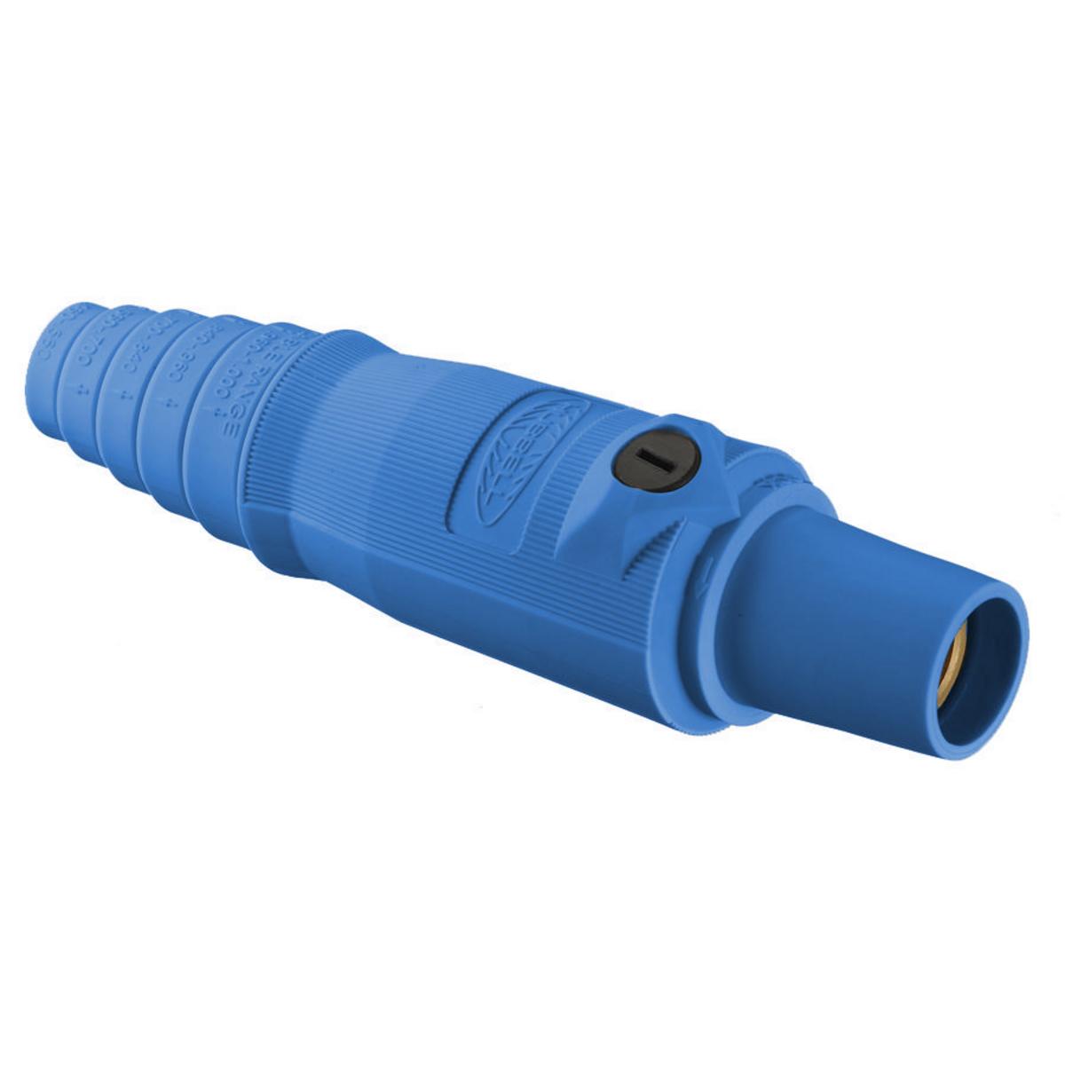 Hubbell Wiring Device-Kellems HBL300FBL 16 Series 1-Pole Female Heavy Duty Industrial Grade Standard Single Pole Plug, 600 V AC/250 V DC, 300 A, 4 to 2/0 AWG Wire, Pressure Screw Terminal Connection, 3R/4X/12 NEMA Rating