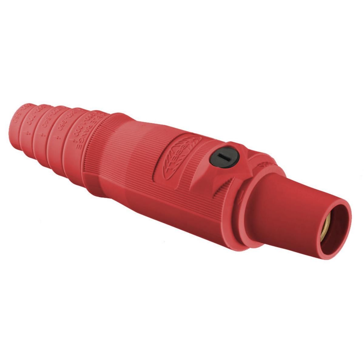 Hubbell Wiring Device-Kellems HBL300FR 16 Series 1-Pole Female Heavy Duty Industrial Grade Standard Single Pole Plug, 600 V AC/250 V DC, 300 A, 4 to 2/0 AWG Wire, Pressure Screw Terminal Connection, 3R/4X/12 NEMA Rating
