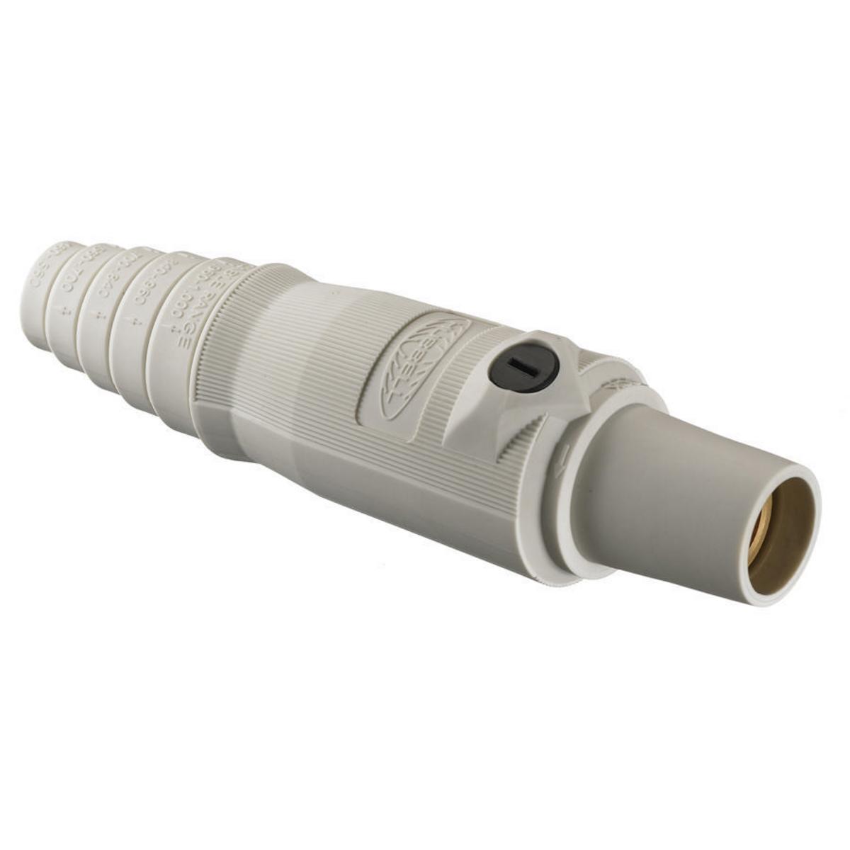 Hubbell Wiring Device-Kellems HBL300FW 16 Series 1-Pole Female Heavy Duty Industrial Grade Standard Single Pole Plug, 600 V AC/250 V DC, 300 A, 4 to 2/0 AWG Wire, Pressure Screw Terminal Connection, 3R/4X/12 NEMA Rating