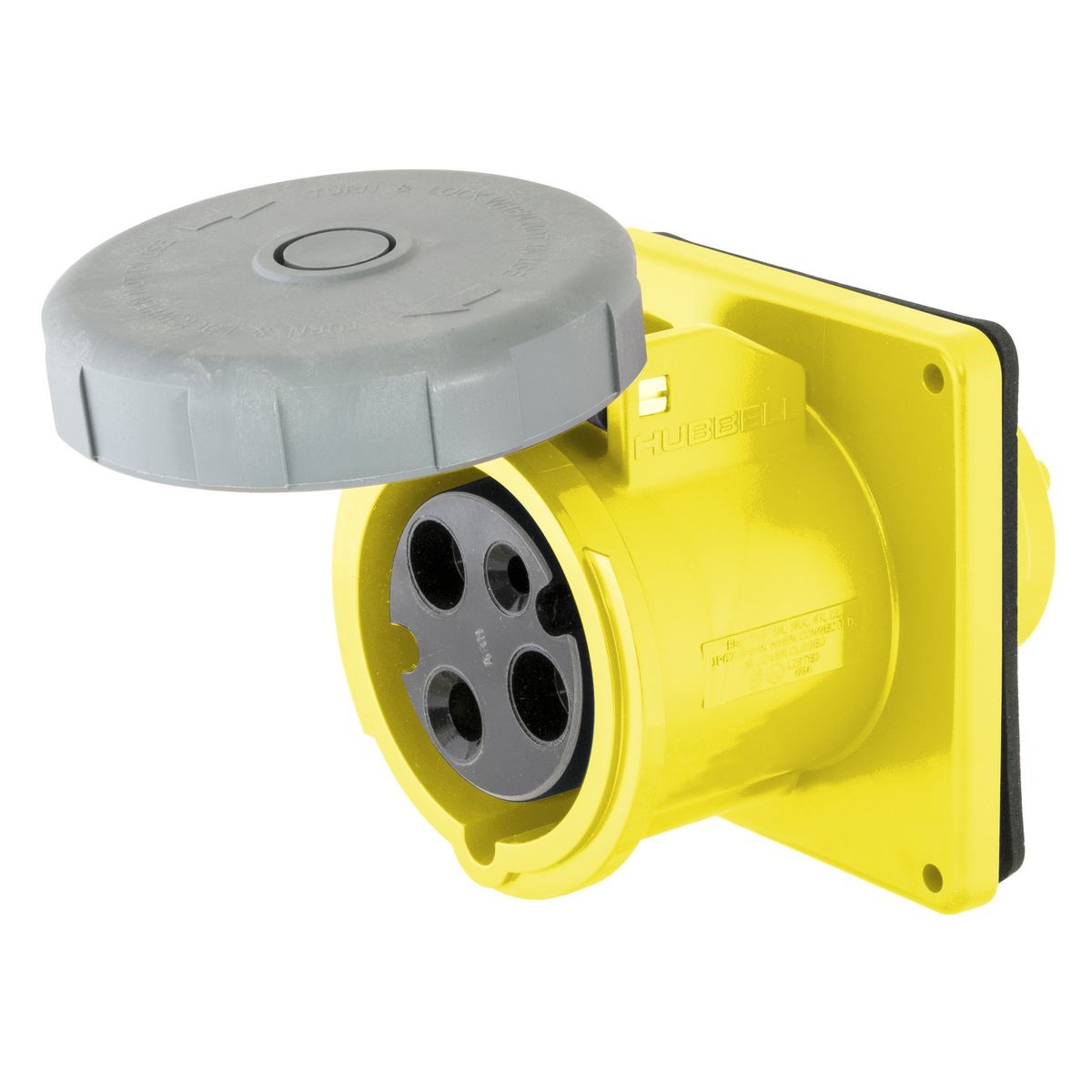 Hubbell Wiring Device-Kellems HBL3100R4W Pin & Sleeve Receptacles
