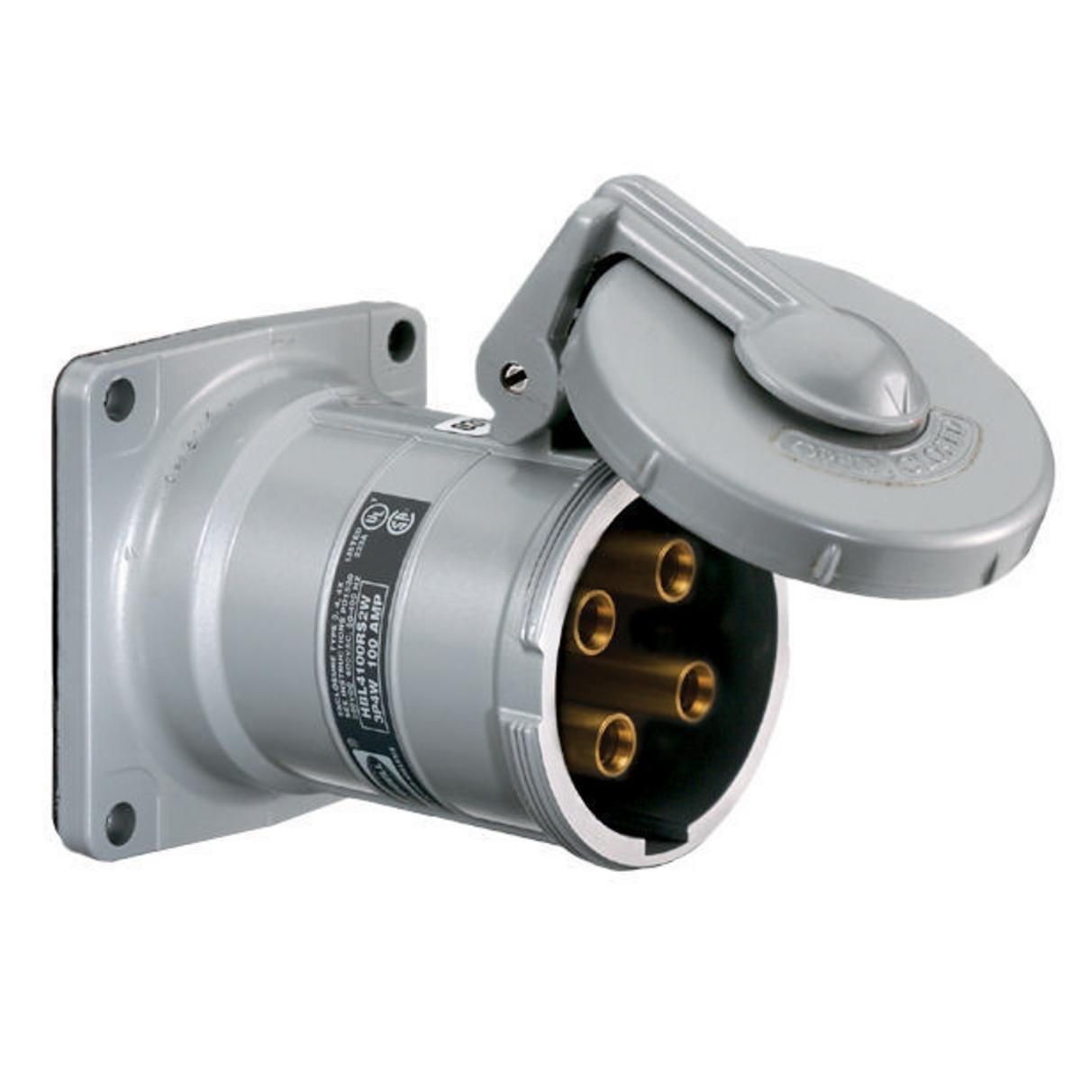 Hubbell Wiring Device-Kellems HBL360RS1WR Pin & Sleeve Receptacles
