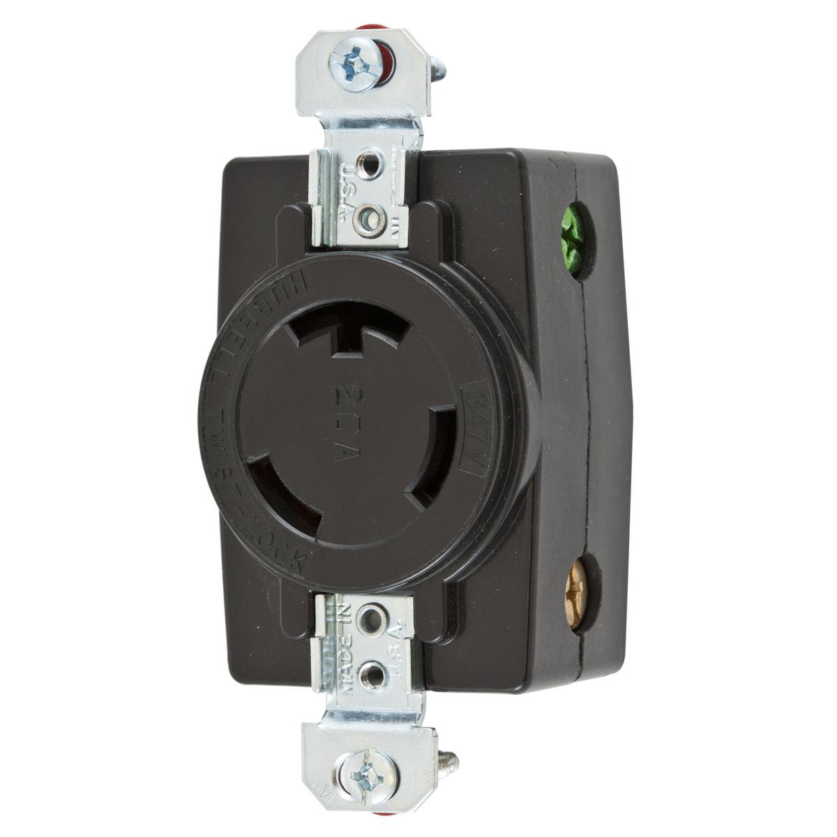 Hubbell Wiring Device-Kellems HBL3720 Locking Receptacles