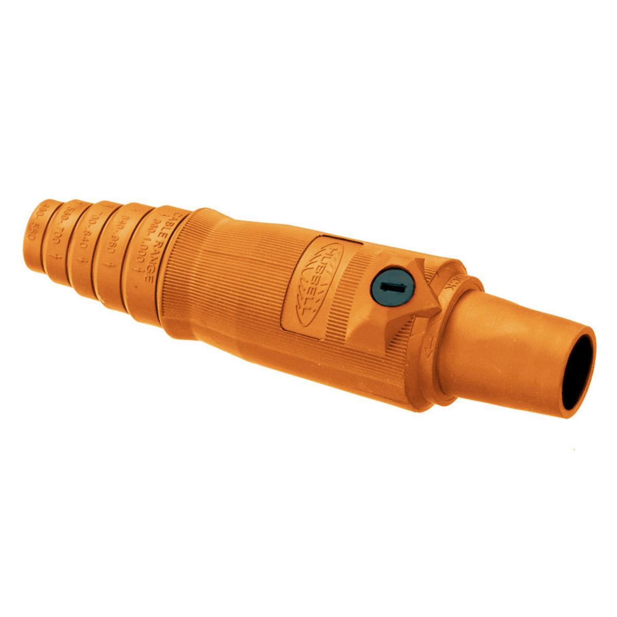 Hubbell Wiring Device-Kellems HBL400FO 16 Series 1-Pole Female Heavy Duty Industrial Grade Standard SC/PPC Type Single Pole Plug, 600 V AC/250 V DC, 400 A, 2/0 to 4/0 AWG Wire, Pressure Screw Terminal Connection, 3R/4X/12 NEMA Rating