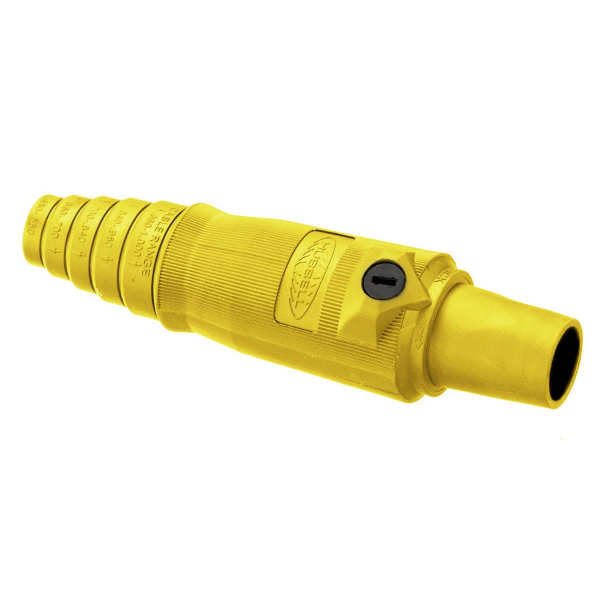 Hubbell Wiring Device-Kellems HBL400FY 16 Series 1-Pole Female Heavy Duty Industrial Grade Standard SC/PPC Type Single Pole Plug, 600 V AC/250 V DC, 400 A, 2/0 to 4/0 AWG Wire, Pressure Screw Terminal Connection, 3R/4X/12 NEMA Rating