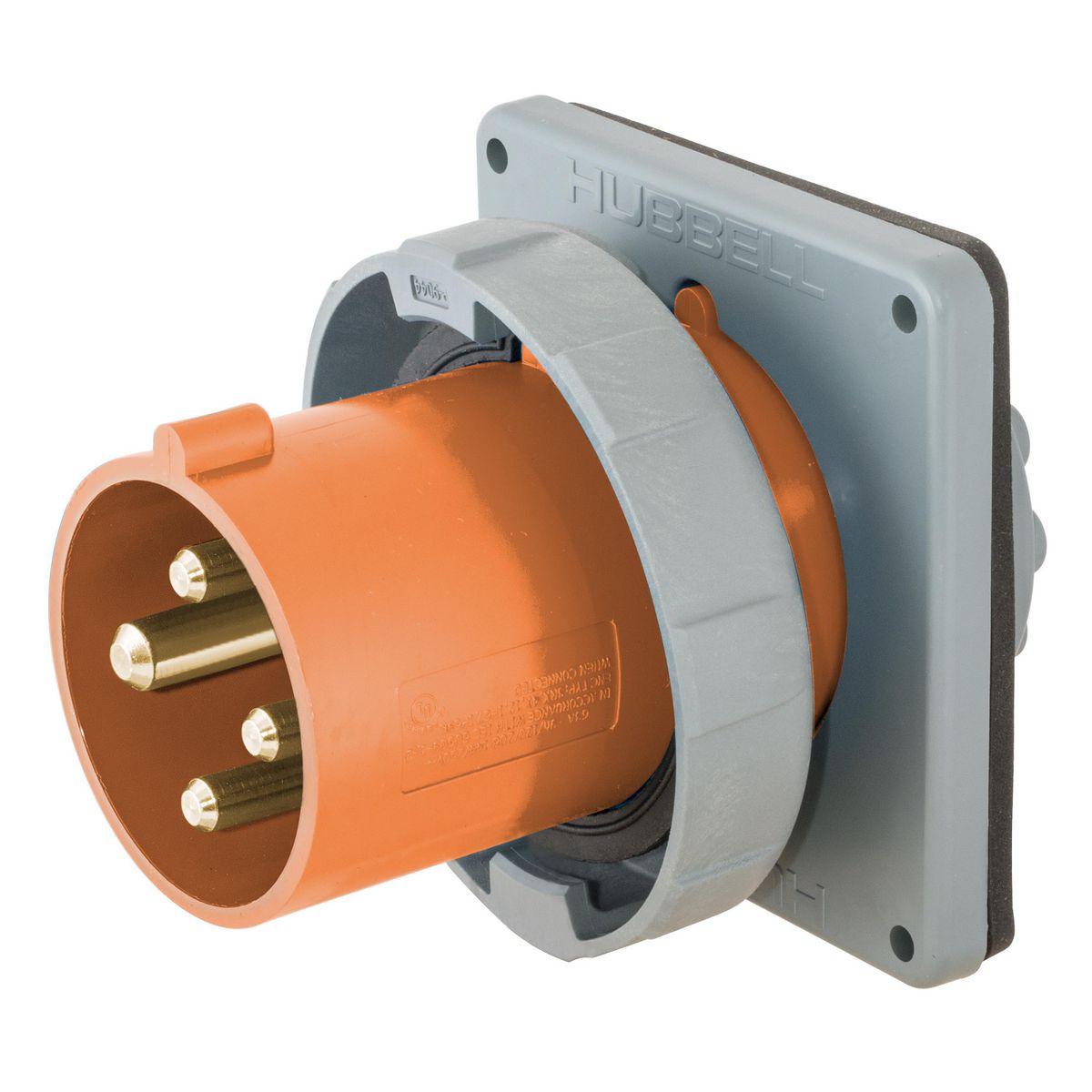 Hubbell Wiring Device-Kellems HBL430B12W Pin & Sleeve Inlets
