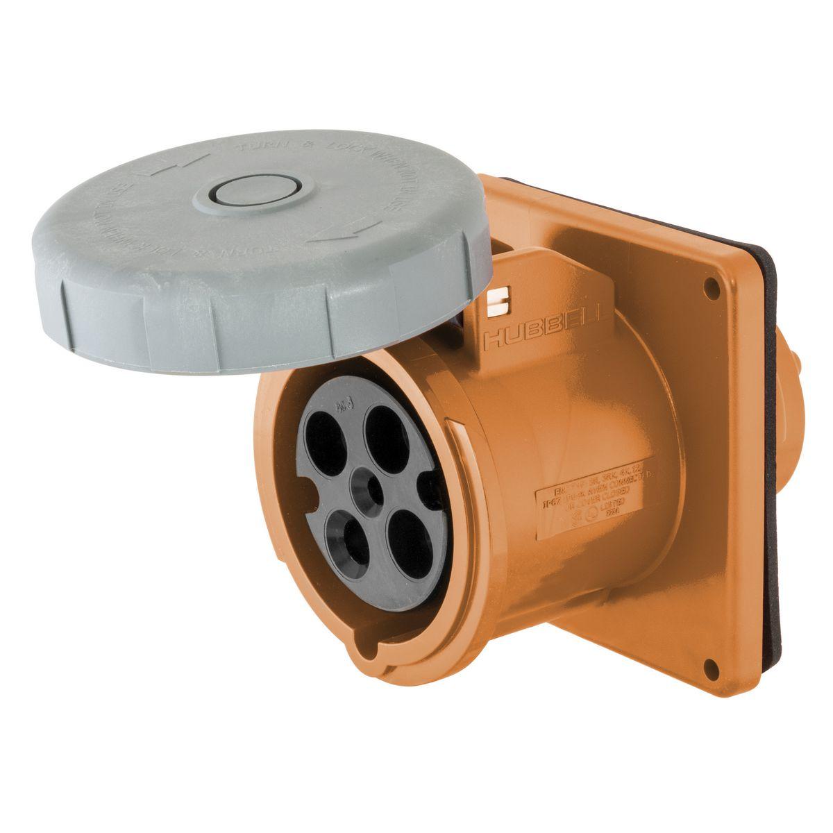 Hubbell Wiring Device-Kellems HBL460R12W Pin & Sleeve Receptacles