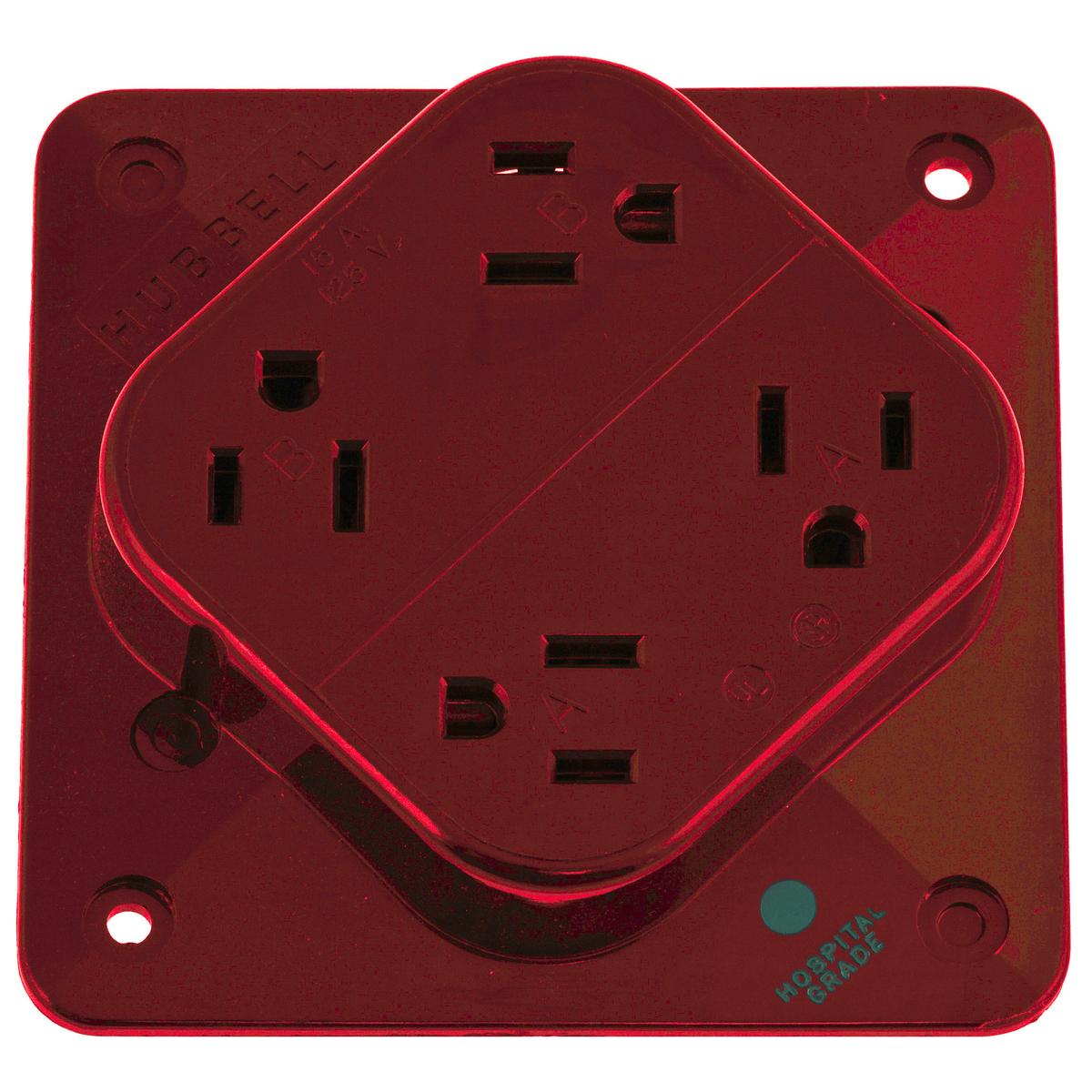 Hubbell Wiring Device-Kellems HBL415HR Straight Blade Receptacles