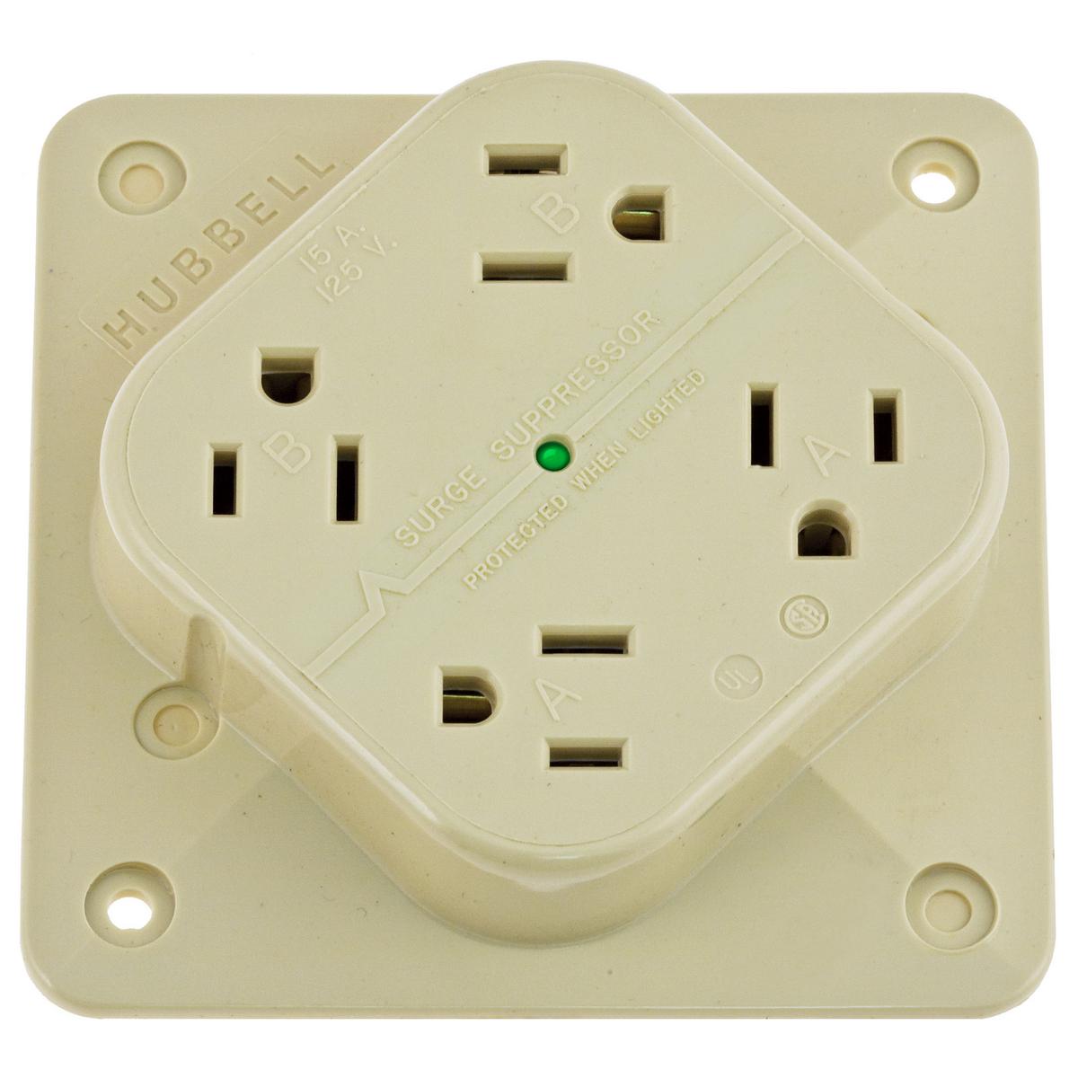 Hubbell Wiring Device-Kellems HBL415IS Straight Blade Receptacles