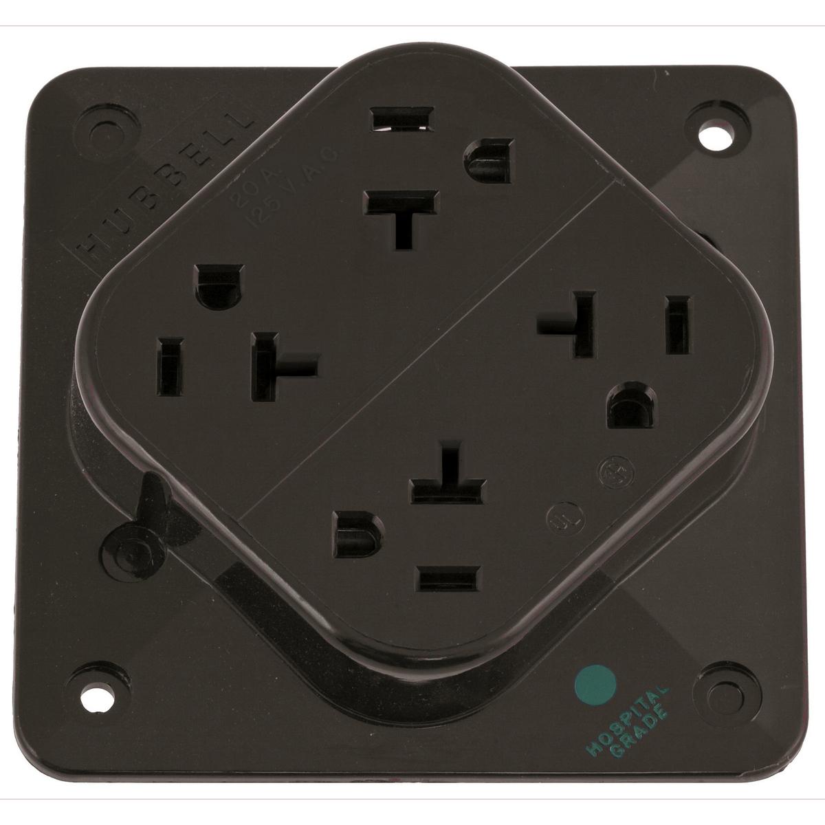 Hubbell Wiring Device-Kellems HBL420H Straight Blade Receptacles