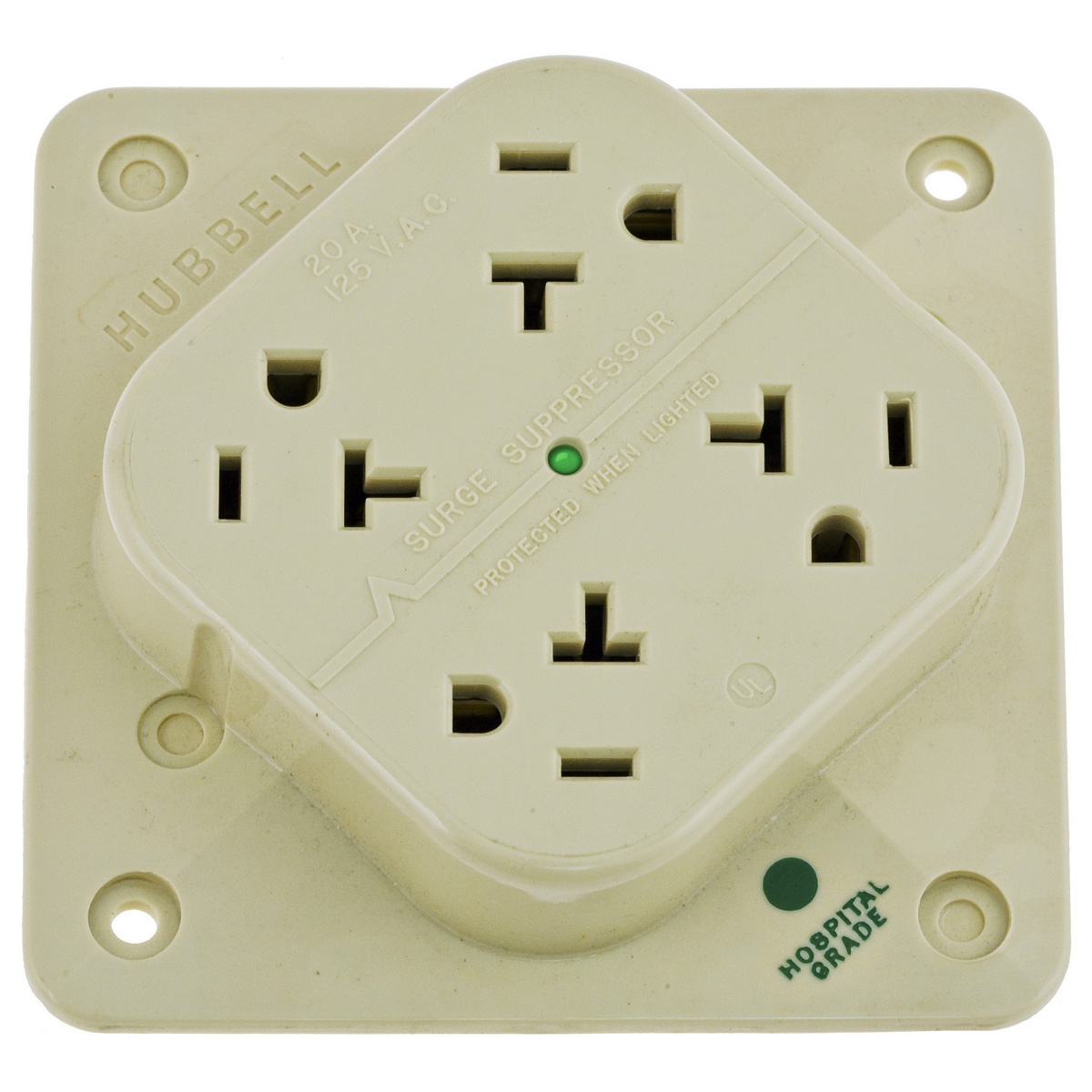 Hubbell Wiring Device-Kellems HBL420HIS Straight Blade Receptacles