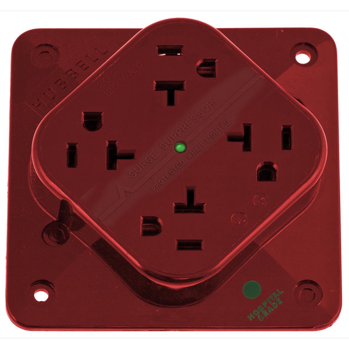 Hubbell Wiring Device-Kellems HBL420HRS Straight Blade Receptacles