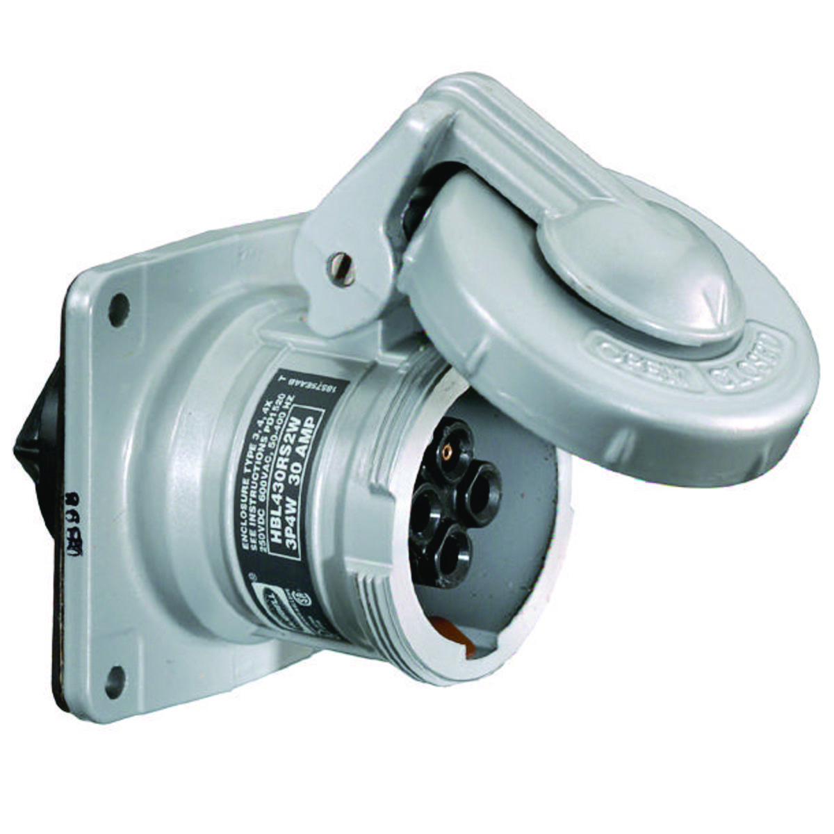 Hubbell Wiring Device-Kellems HBL430RS2W Pin & Sleeve Receptacles