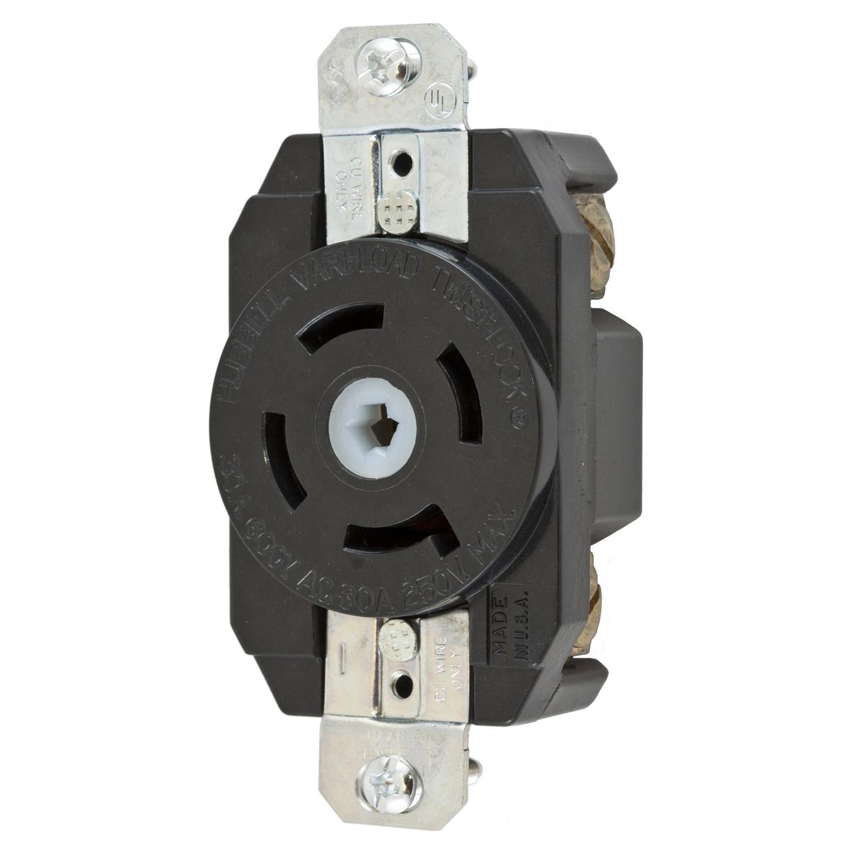 Hubbell Wiring Device-Kellems HBL45305 Locking Receptacles