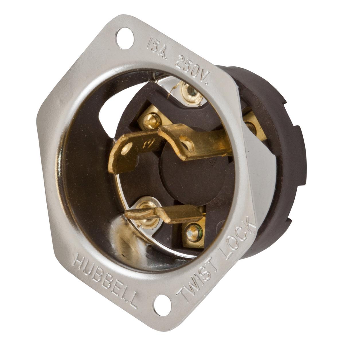 Hubbell Wiring Device-Kellems HBL4586 Locking Flanged Inlets & Outlets