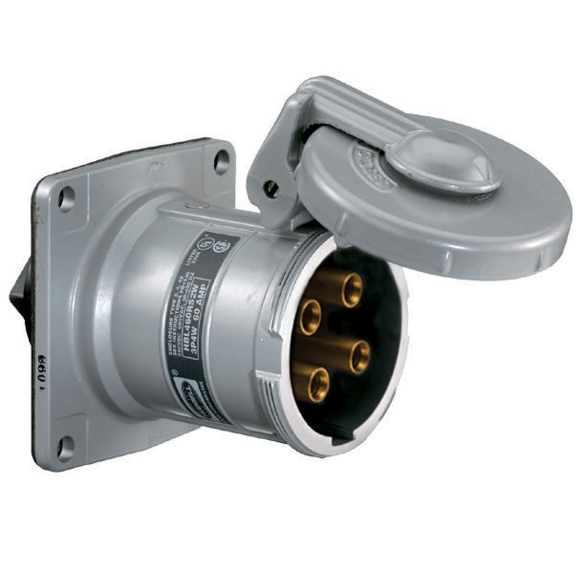 Hubbell Wiring Device-Kellems HBL460RS2WR Pin & Sleeve Receptacles