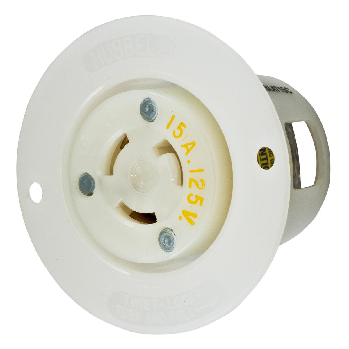 Hubbell Wiring Device-Kellems HBL4715C Locking Flanged Inlets & Outlets