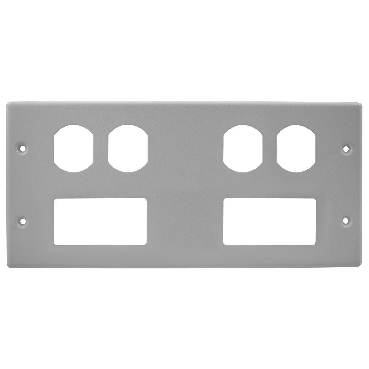 Hubbell Wiring Device-Kellems HBL47472BBRRGY Raceway Outlet Box Covers & Plates