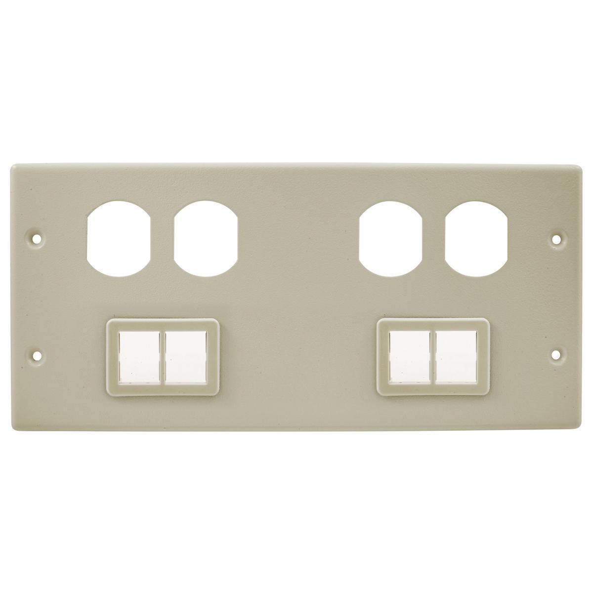 Hubbell Wiring Device-Kellems HBL47472BBTTIV Raceway Outlet Box Covers & Plates