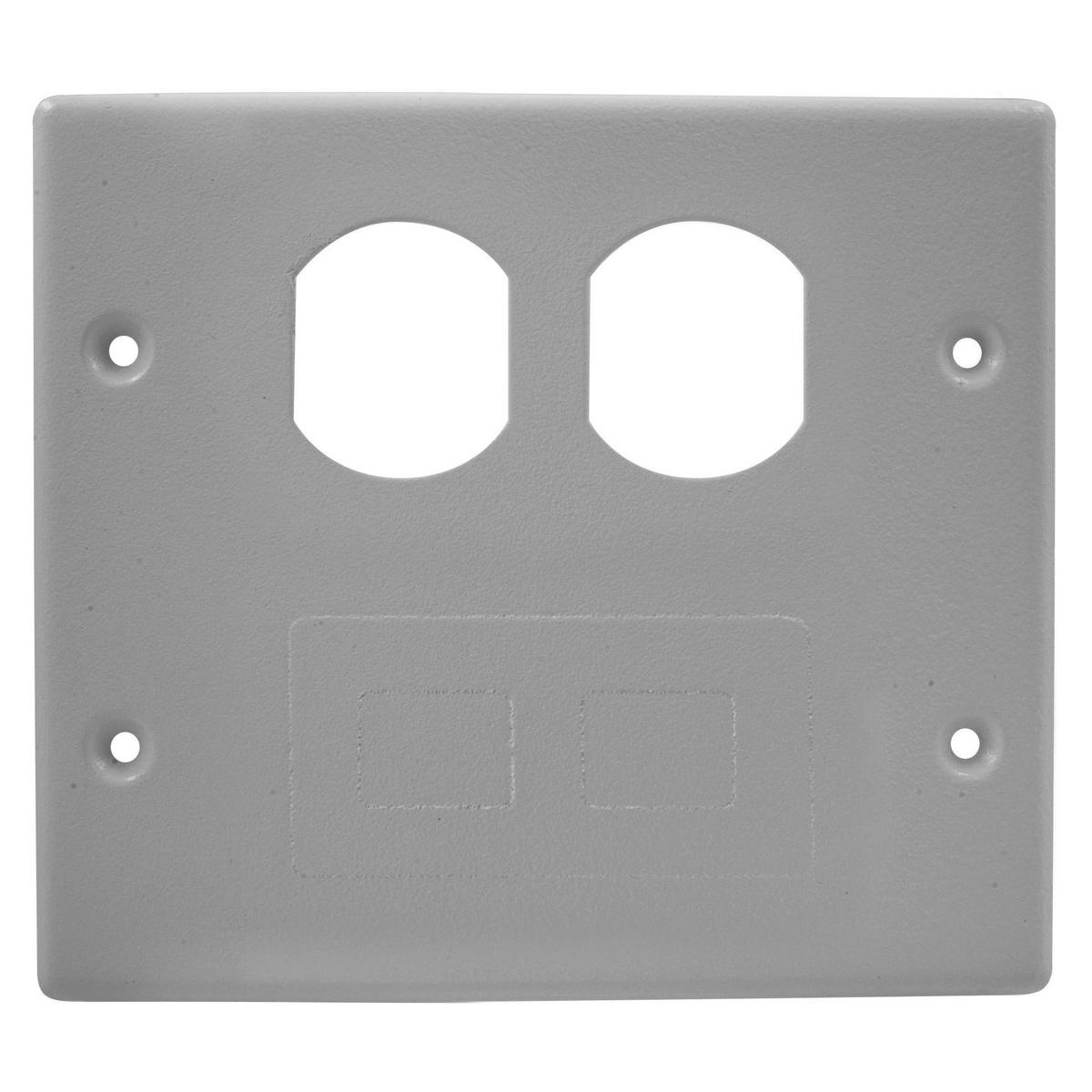 Hubbell Wiring Device-Kellems HBL4747BFGY Raceway Outlet Box Covers & Plates