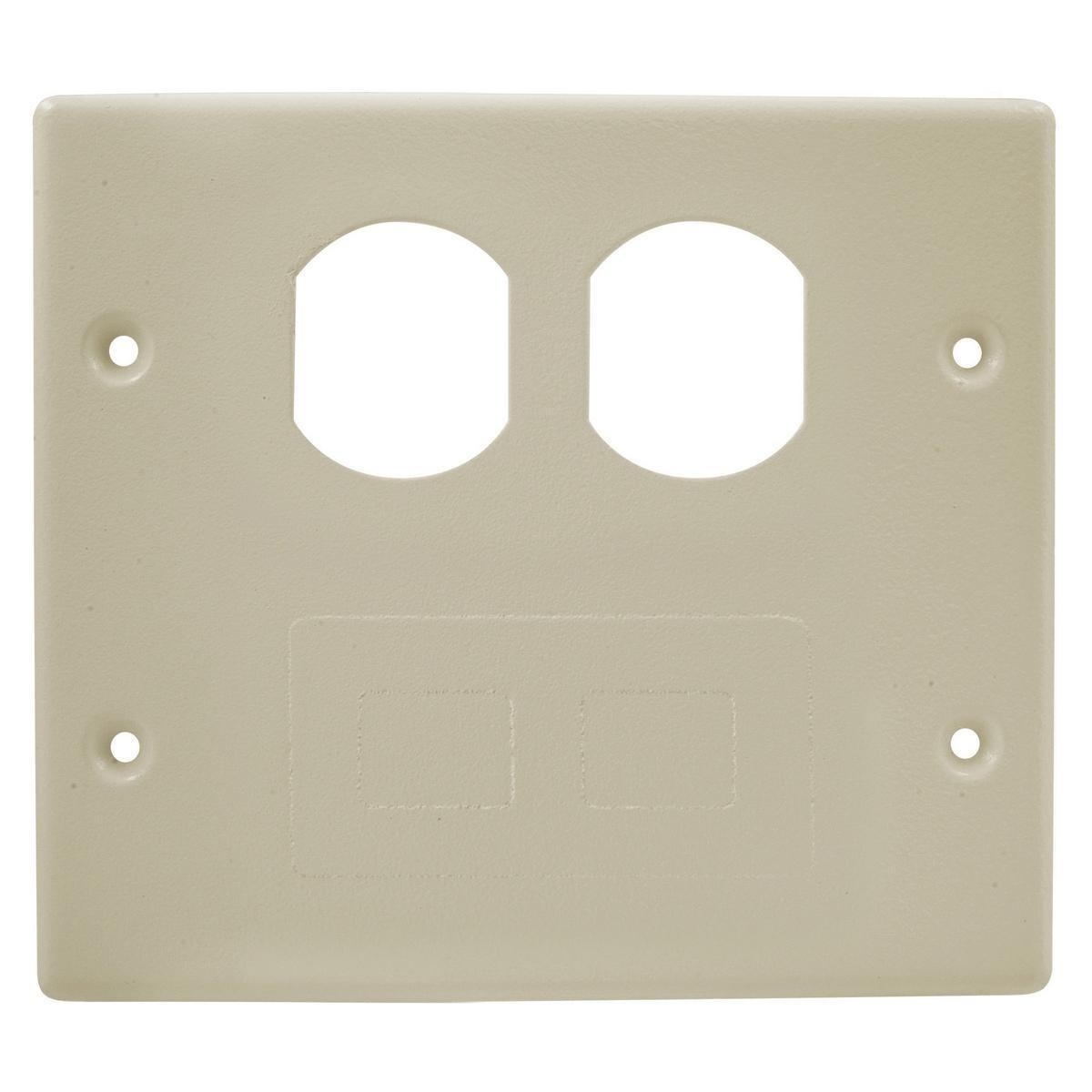 Hubbell Wiring Device-Kellems HBL4747BFIV Raceway Outlet Box Covers & Plates