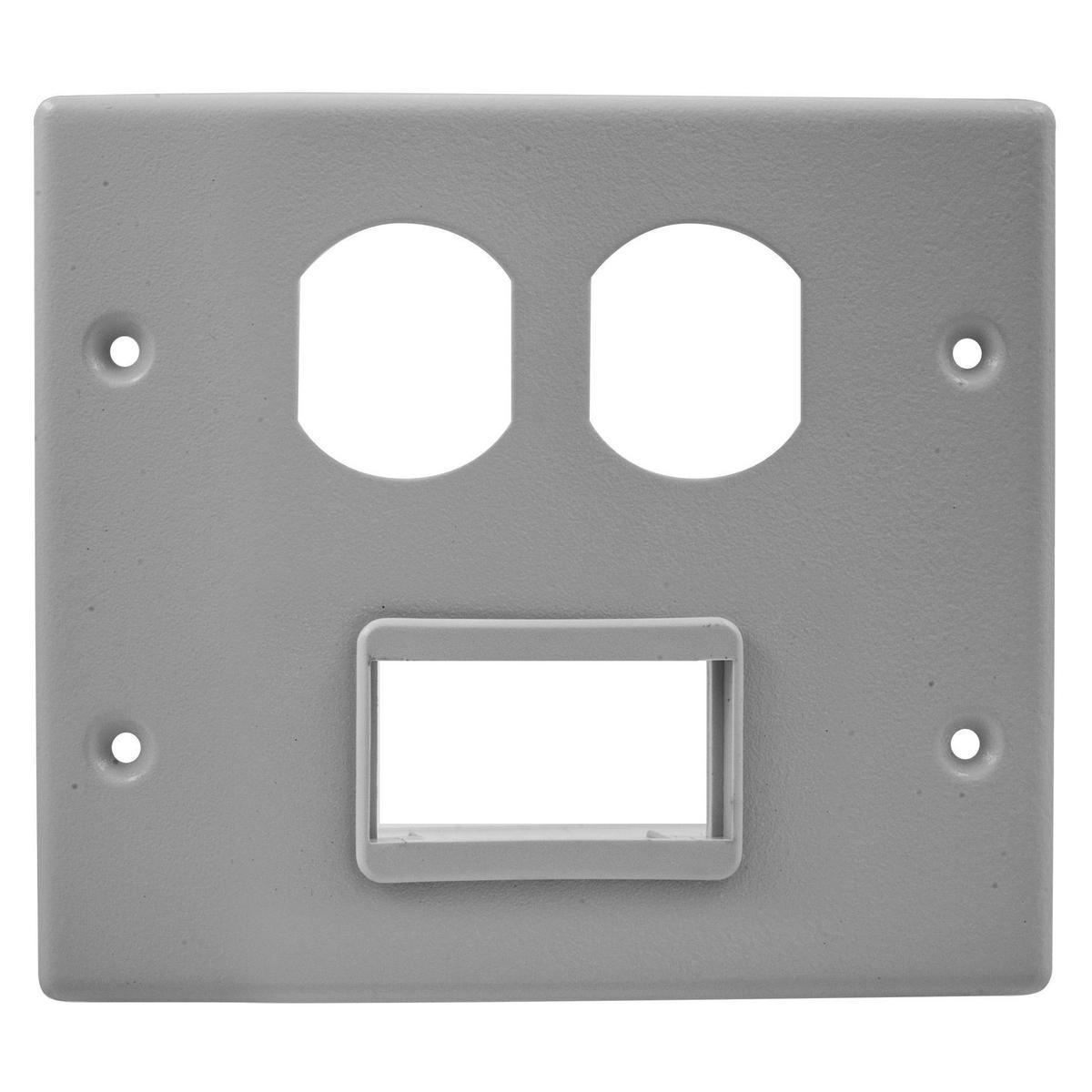 Hubbell Wiring Device-Kellems HBL4747BSGY Raceway Outlet Box Covers & Plates