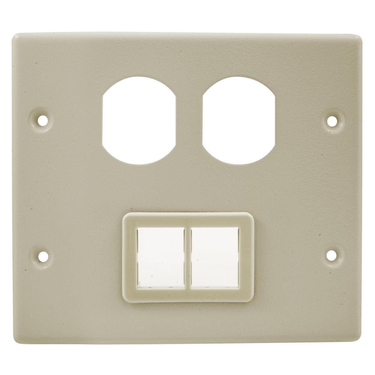 Hubbell Wiring Device-Kellems HBL4747BTIV Raceway Outlet Box Covers & Plates