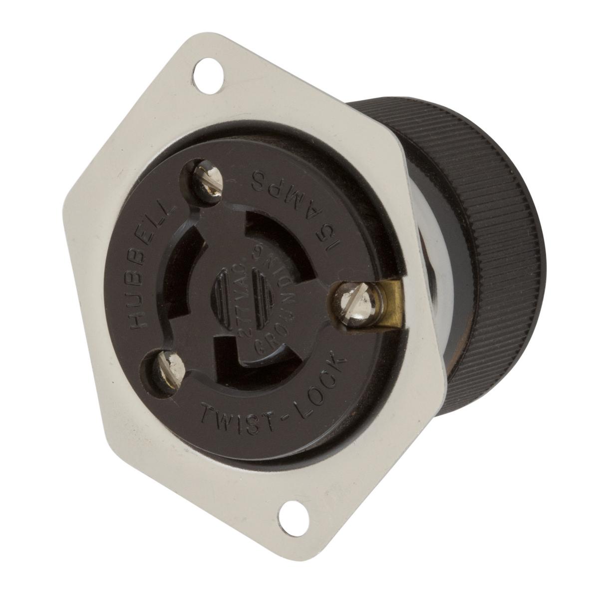 Hubbell Wiring Device-Kellems HBL4785 Locking Flanged Inlets & Outlets