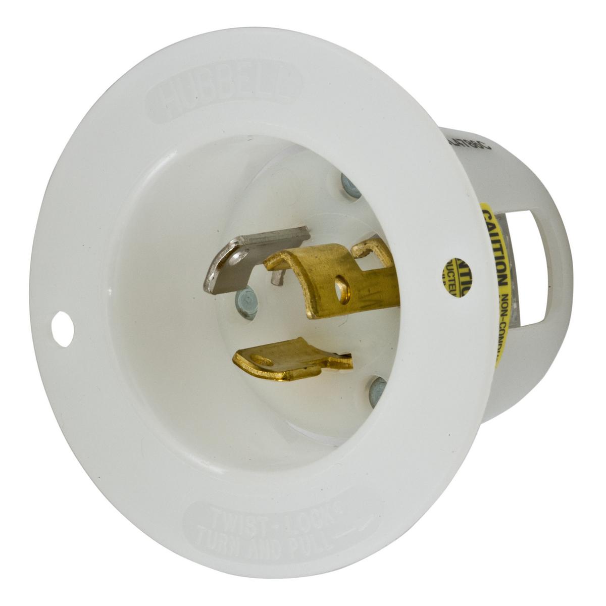 Hubbell Wiring Device-Kellems HBL4786C Locking Flanged Inlets & Outlets