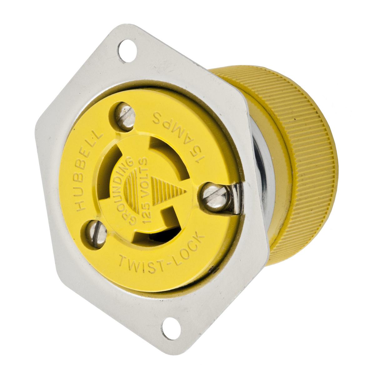 Hubbell Wiring Device-Kellems HBL47CM15 Locking Flanged Inlets & Outlets