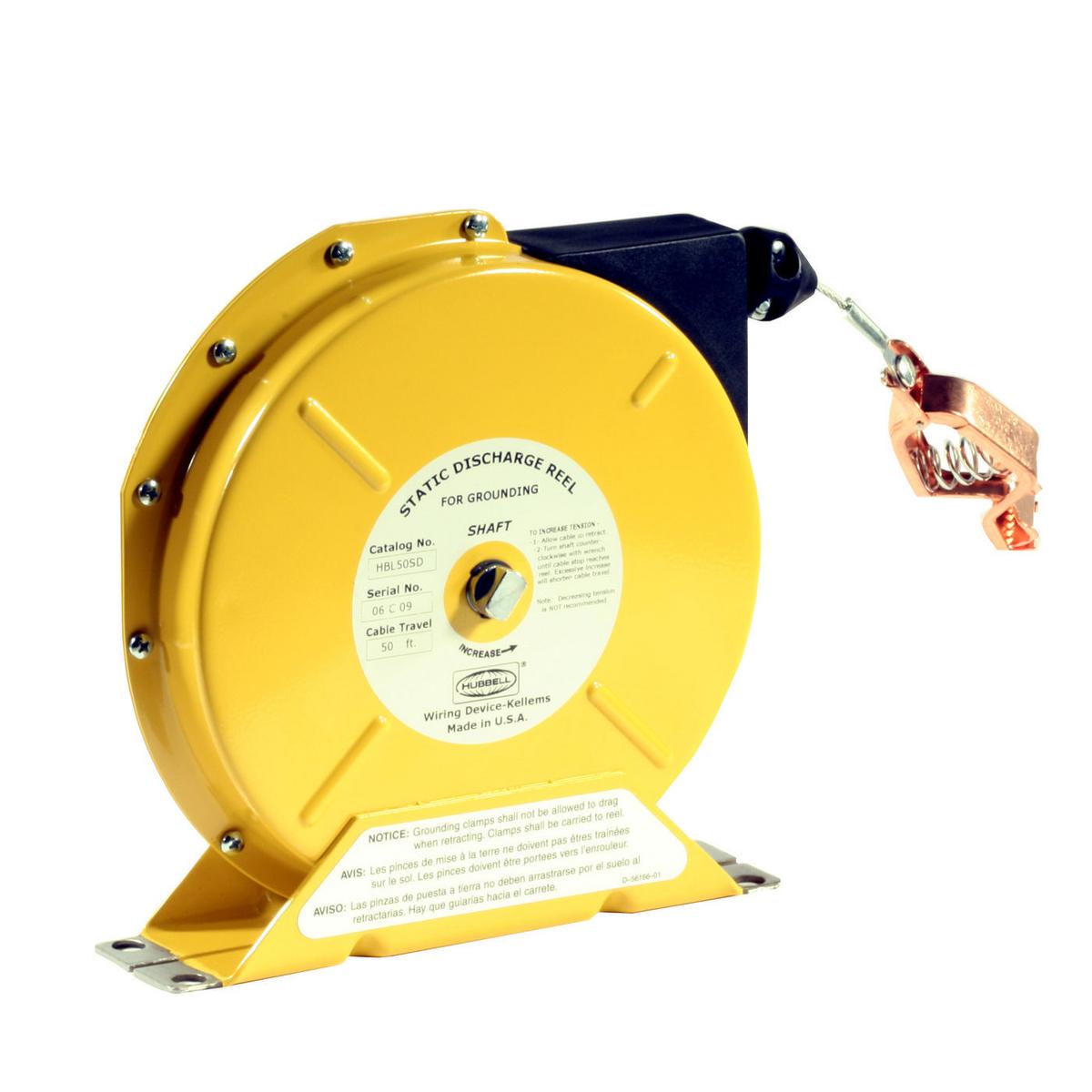 Hubbell Wiring Device-Kellems HBL50SDN Extension Cord Reels - Retracting
