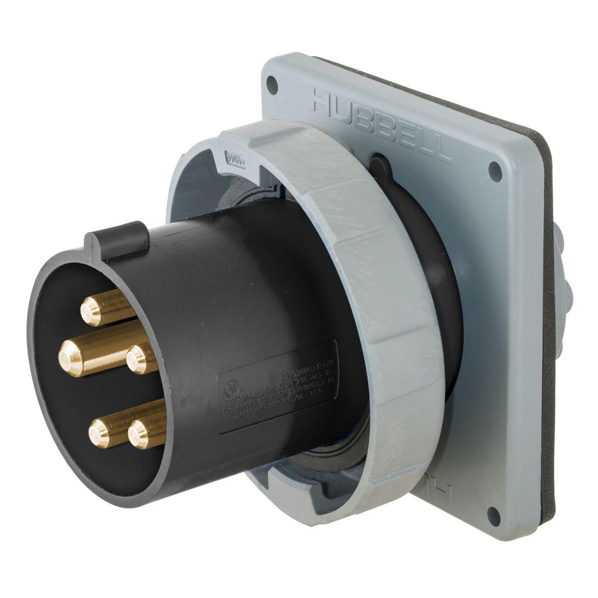 Hubbell Wiring Device-Kellems HBL5100B5W Pin & Sleeve Inlets