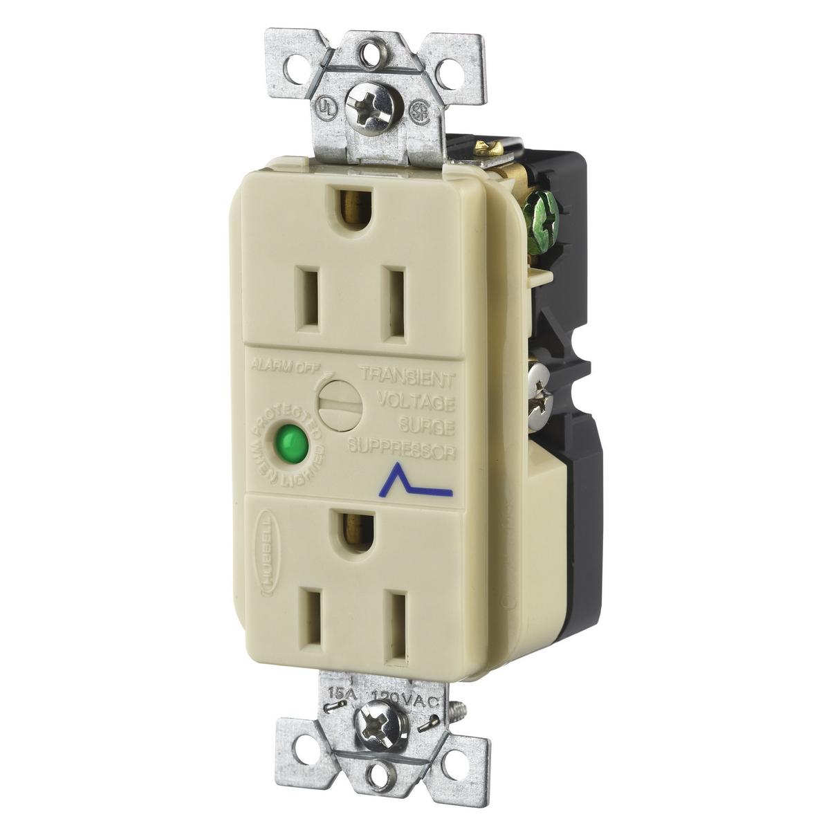 Hubbell Wiring Device-Kellems HBL5260ISA Straight Blade Receptacles