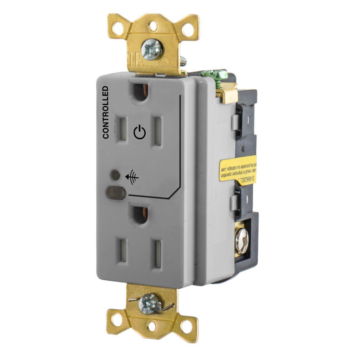 Hubbell Wiring Device-Kellems HBL5262RFC1GY Straight Blade Receptacles