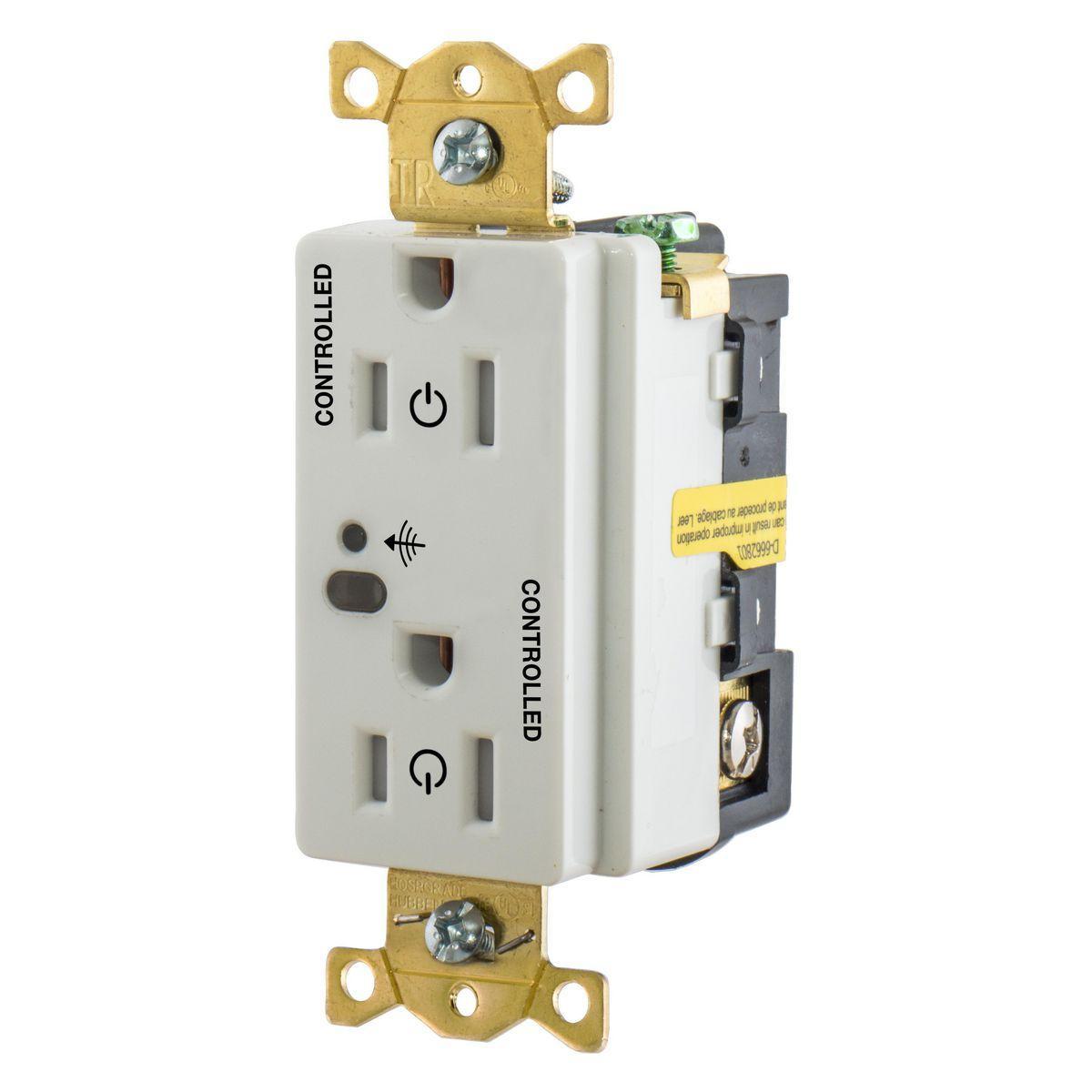 Hubbell Wiring Device-Kellems HBL5262RFC2W Straight Blade Receptacles