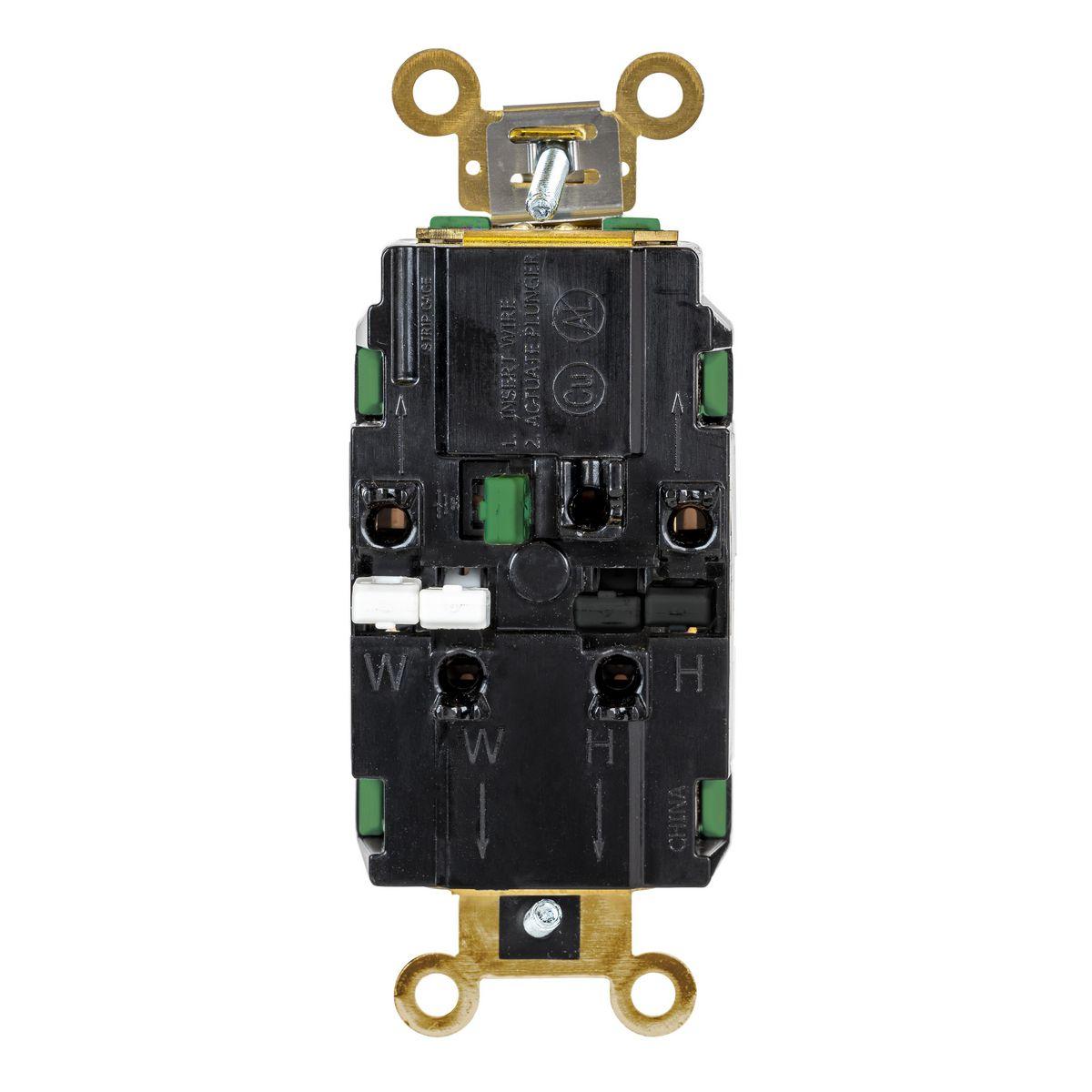Hubbell Wiring Device-Kellems HBL5262STGNTR Straight Blade Receptacles
